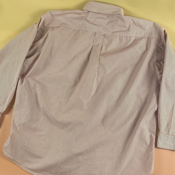 Tommy Hilfiger | Men’s All Cotton Button Down Logo Shirt Red/White | Size 17-35 - Picture 5 of 10